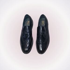 Executive Imperial Black Oxford Leather Shoes | Sz 10